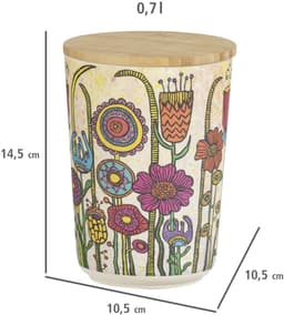 WENKO Aufbewahrungsdose Modell Garden | Mehrfarbig