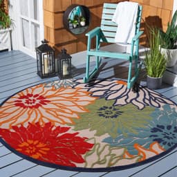 Sanat Teppich Floral 2 Outdoor | Mehrfarbig