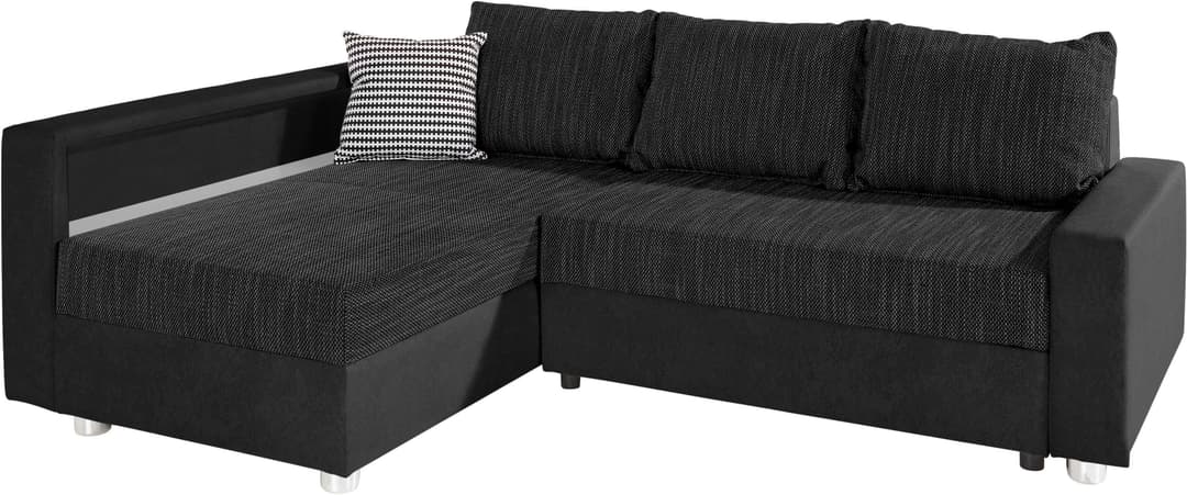 COLLECTION AB Ecksofa Relax L-Form | Schwarz