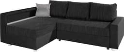 COLLECTION AB Ecksofa Relax L-Form | Schwarz