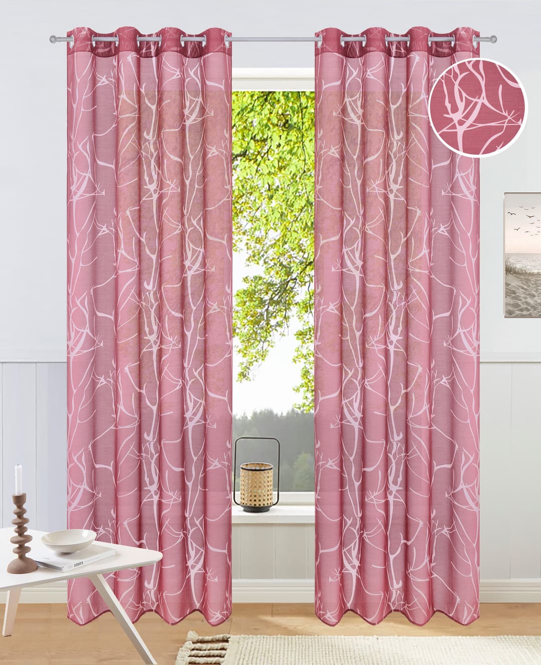 OTTO home Gardine Anna | Rot