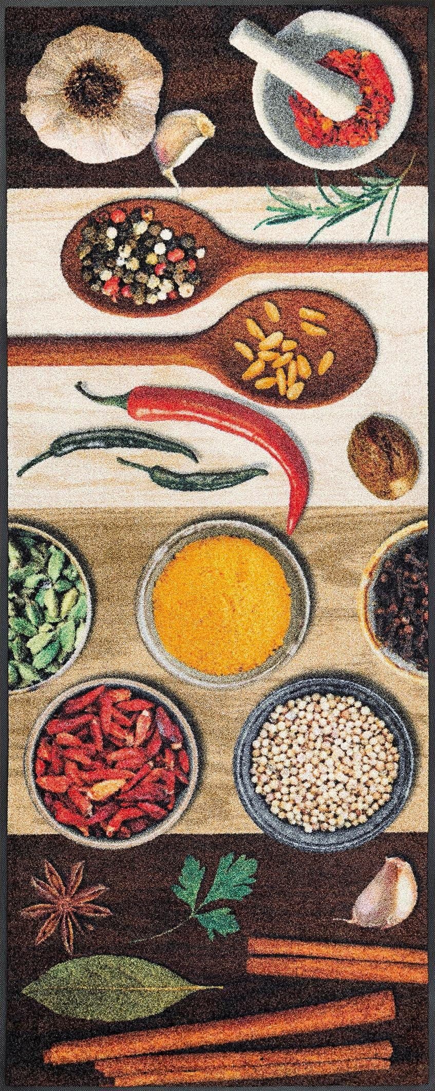 wash+dry by Kleen-Tex Küchenläufer Hot Spices | Mehrfarbig