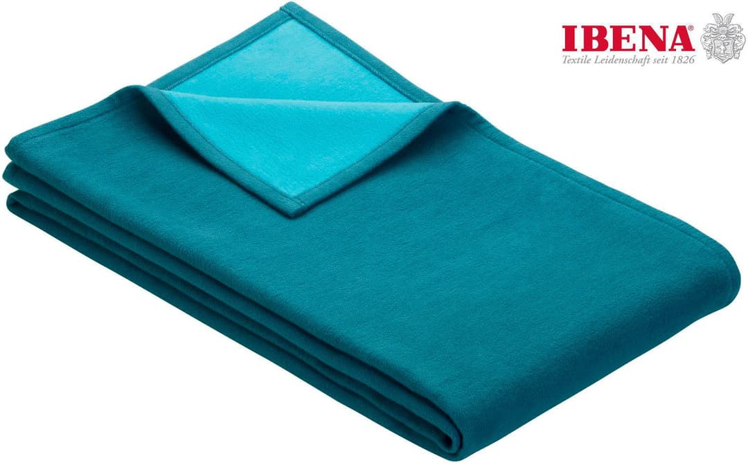 Wohndecke Cotton Pur | Türkis