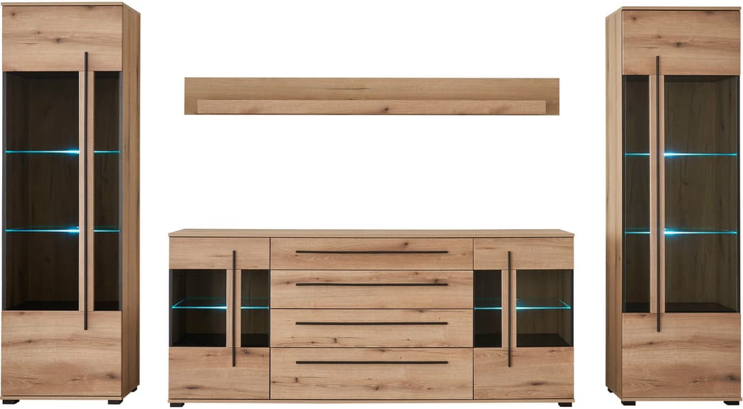 Home affaire Wohnwand Cantara | Holztöne