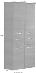Saphir Quickset Midischrank | Grau 4