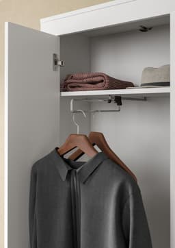 Home affaire Garderobenschrank AOSTA | Weiß