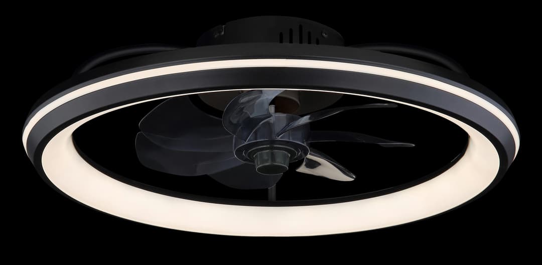 GLOBO LIGHTING CELESTE Deckenleuchte mit Ventilator | Schwarz