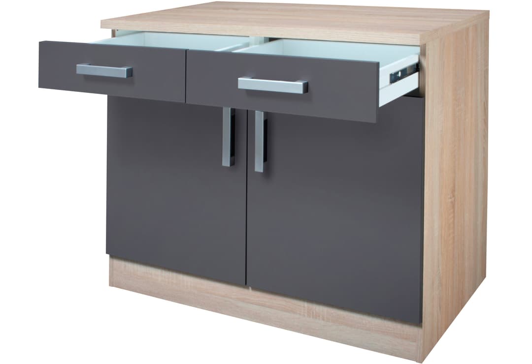 KOCHSTATION Unterschrank KS-Toronto | Braun