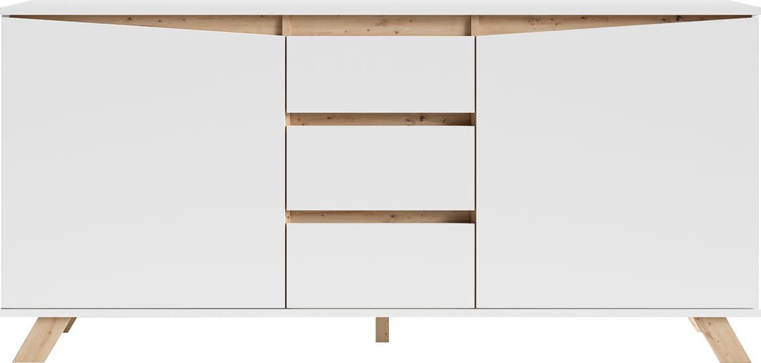 byLIVING Sideboard Valentin | Weiß