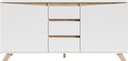 byLIVING Sideboard Valentin | Weiß