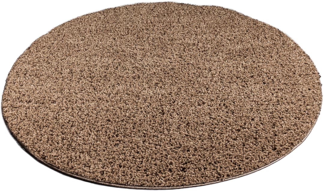 OTTO home Shaggy Teppich rund | Braun