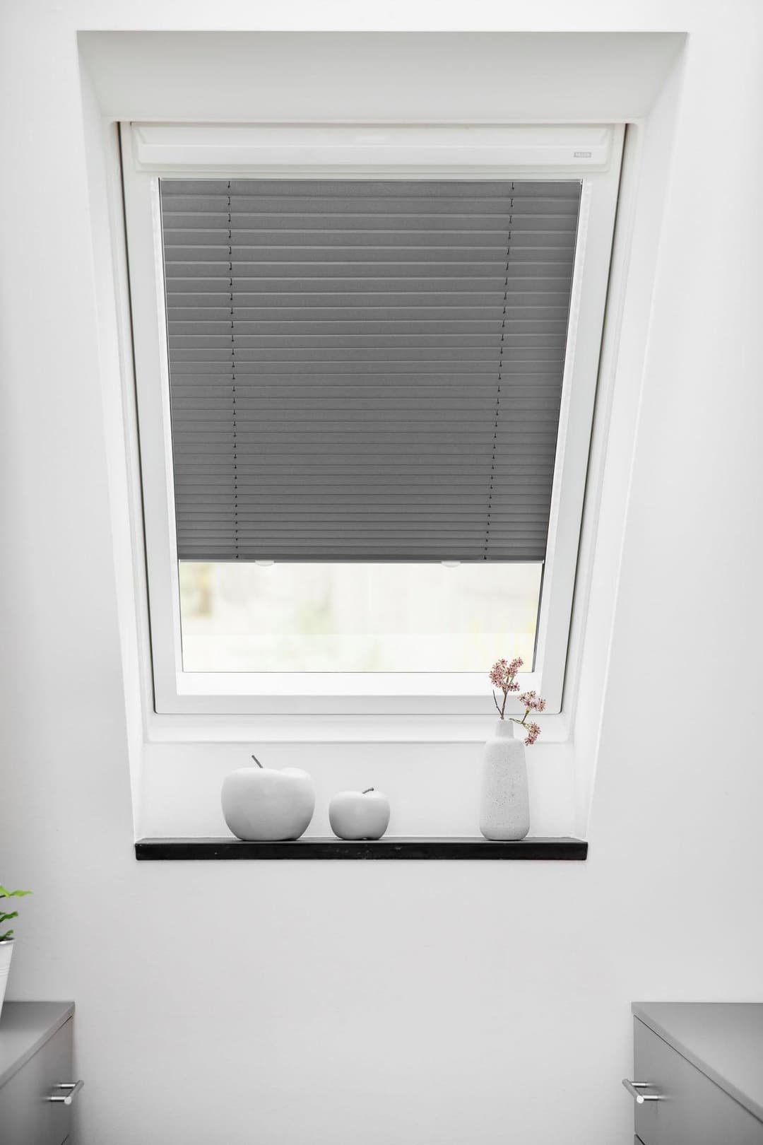 LICHTBLICK ORIGINAL Dachfensterplissee Haftfix | Grau