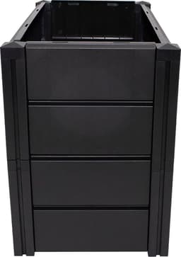 KHW Hochbeet Demeter M - schmal | Schwarz