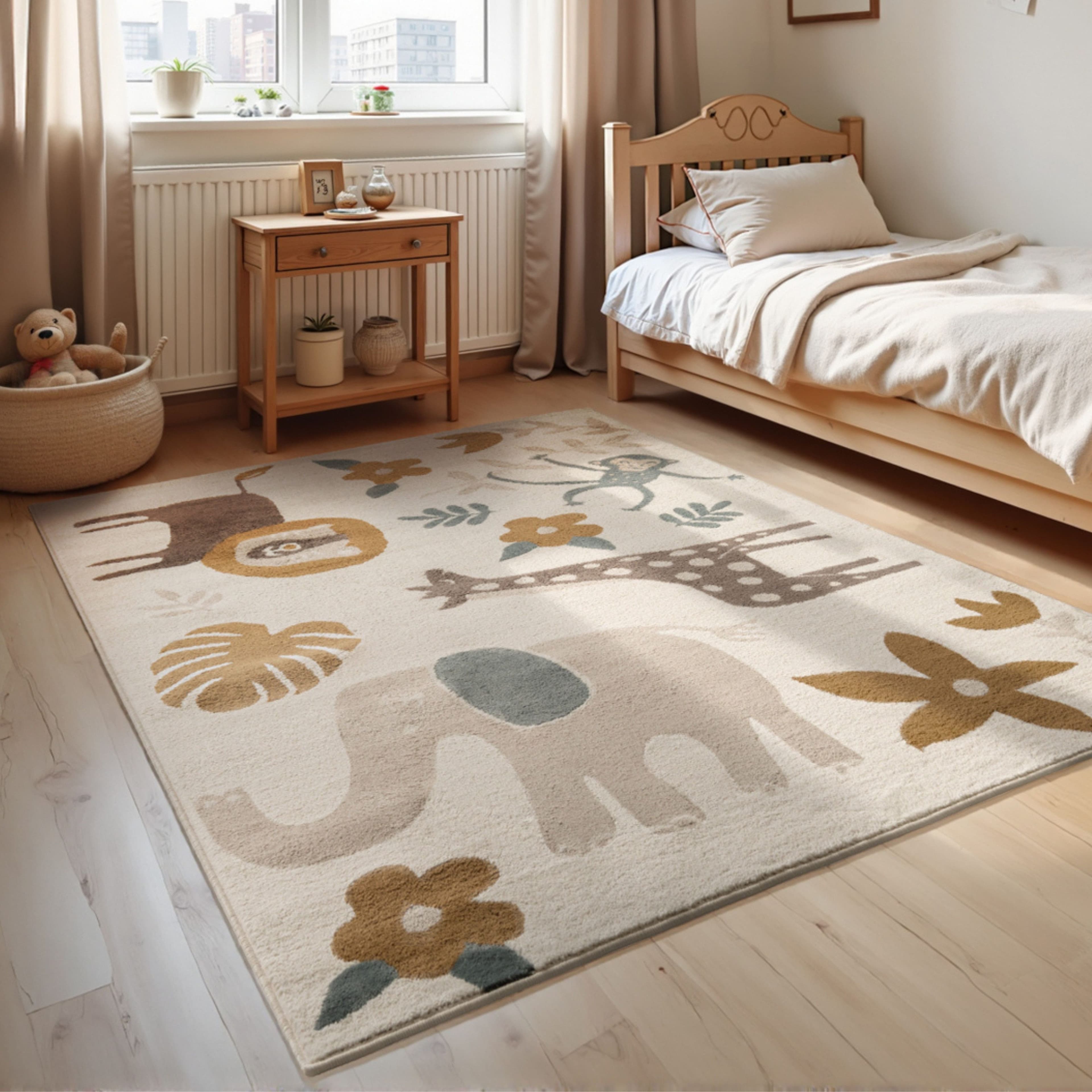 HANSE Home Kinderteppich Animal Safari | Mehrfarbig