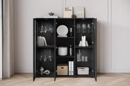 Home affaire Highboard Caro | Schwarz