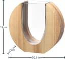 LEONARDO Dekovase Vase LEGNO | Holztöne 5