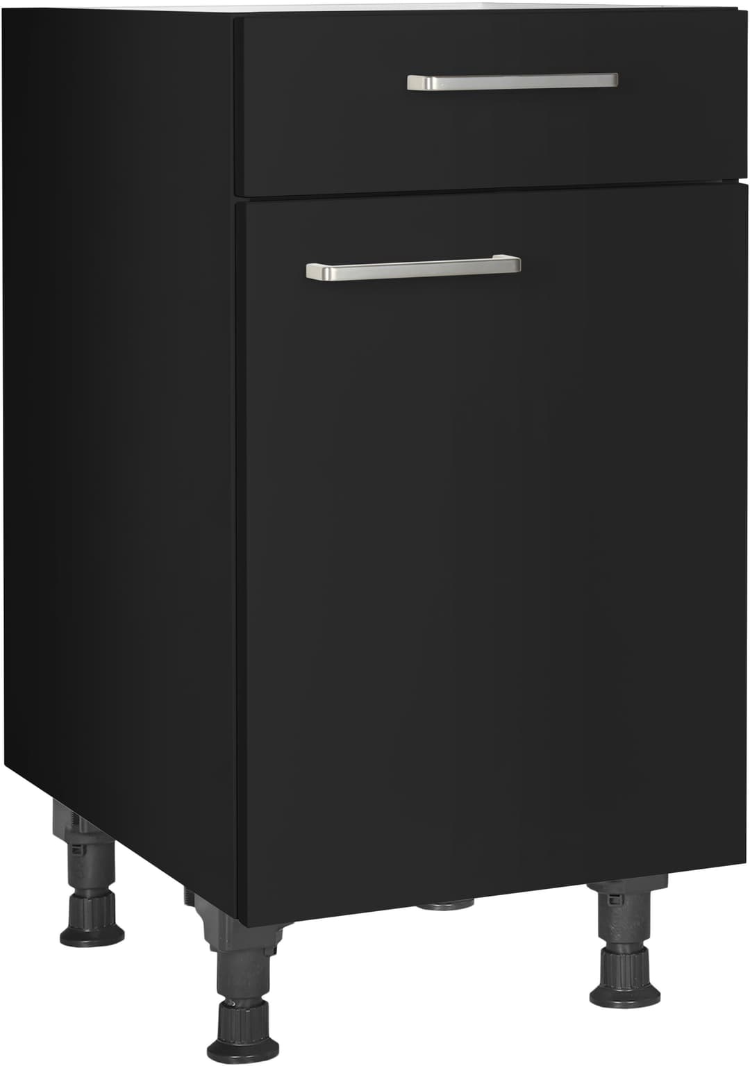 nobilia® Touch Unterschrank | Schwarz