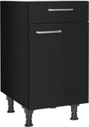 nobilia® Touch Unterschrank | Schwarz