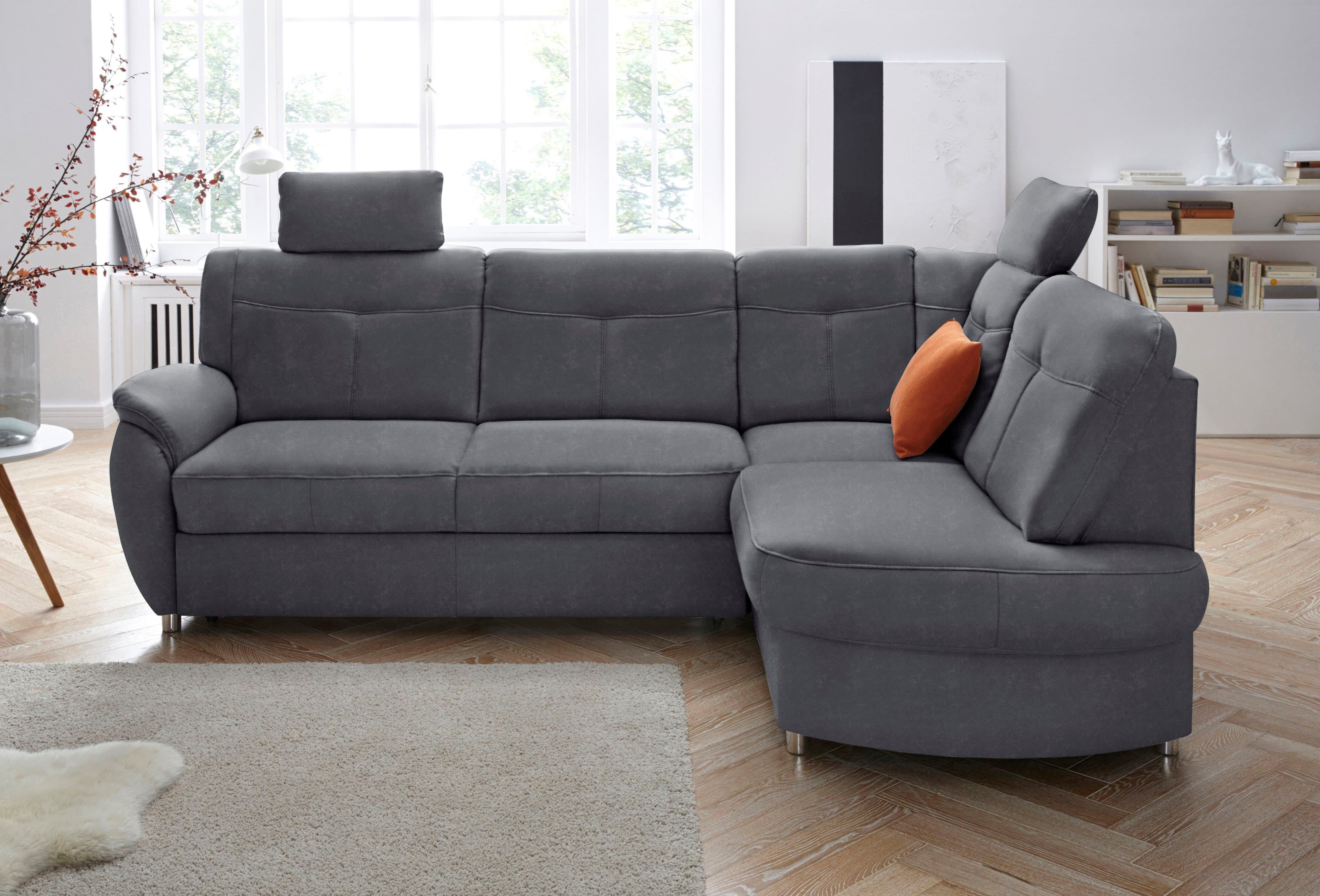sit&more Ecksofa Sonoma L-Form | Grau
