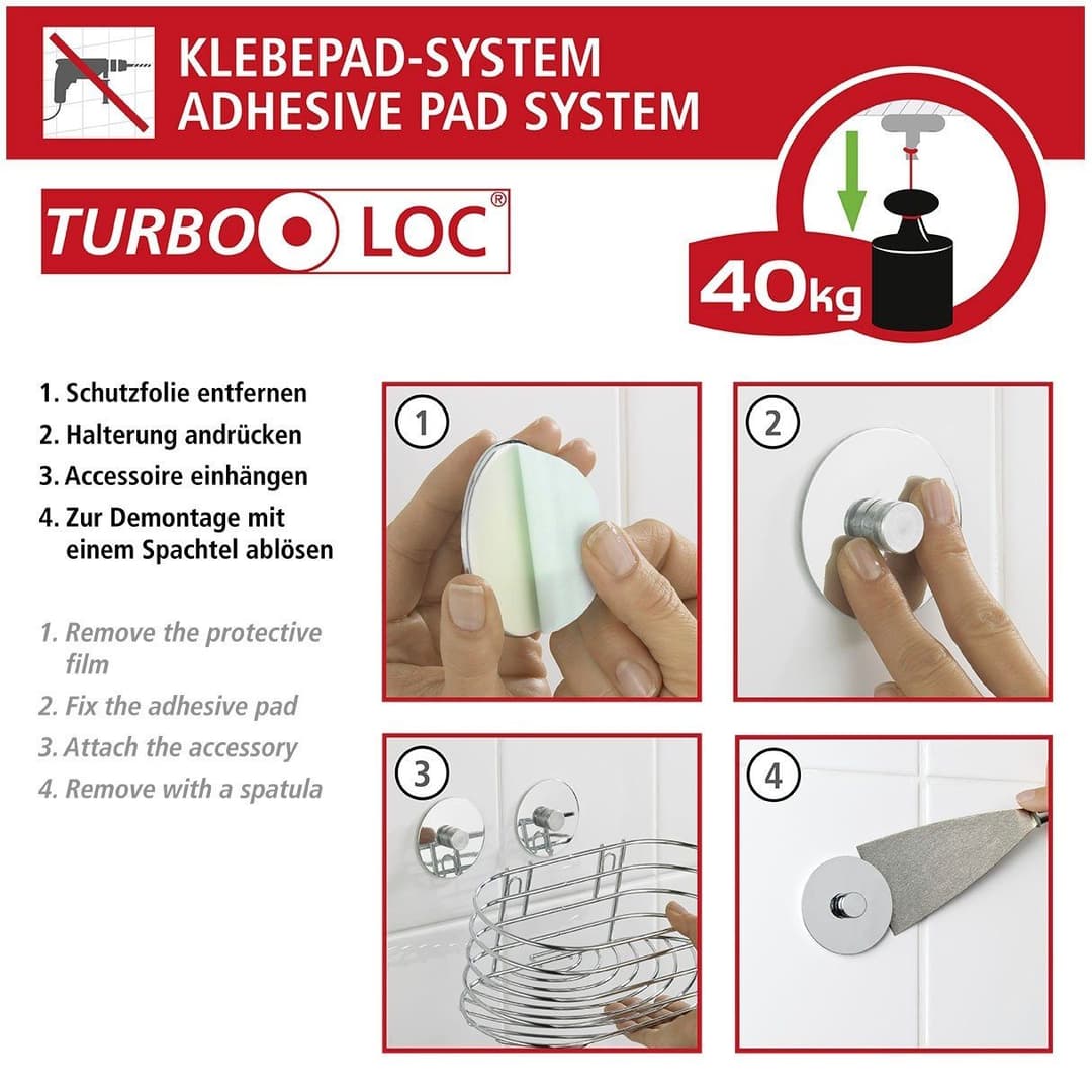Wenko Seifenspender Turbo-Loc® | Mehrfarbig