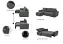 Home affaire Ecksofa Nortrud-Chester | Grau 3
