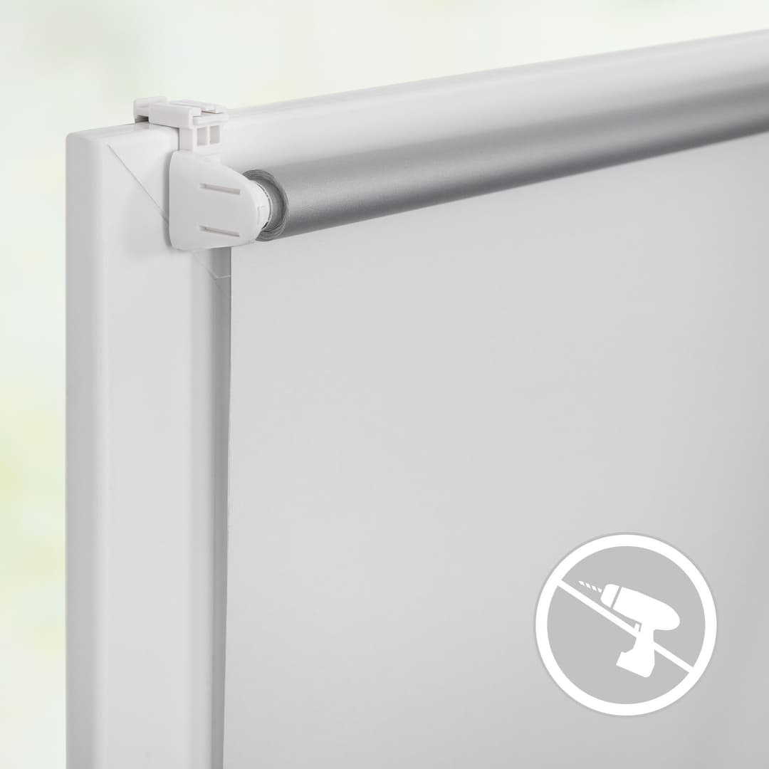 Seitenzugrollo Klemmfix Hitzeschutz | Weiß