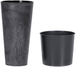 Prosperplast Pflanzkübel Tubus Slim Effect | Schwarz