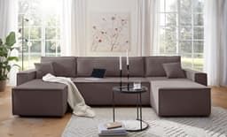 OTTO home Wohnlandschaft CASSI L-Form | Braun