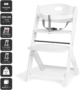 BabyGo Hochstuhl Family, white | Weiß