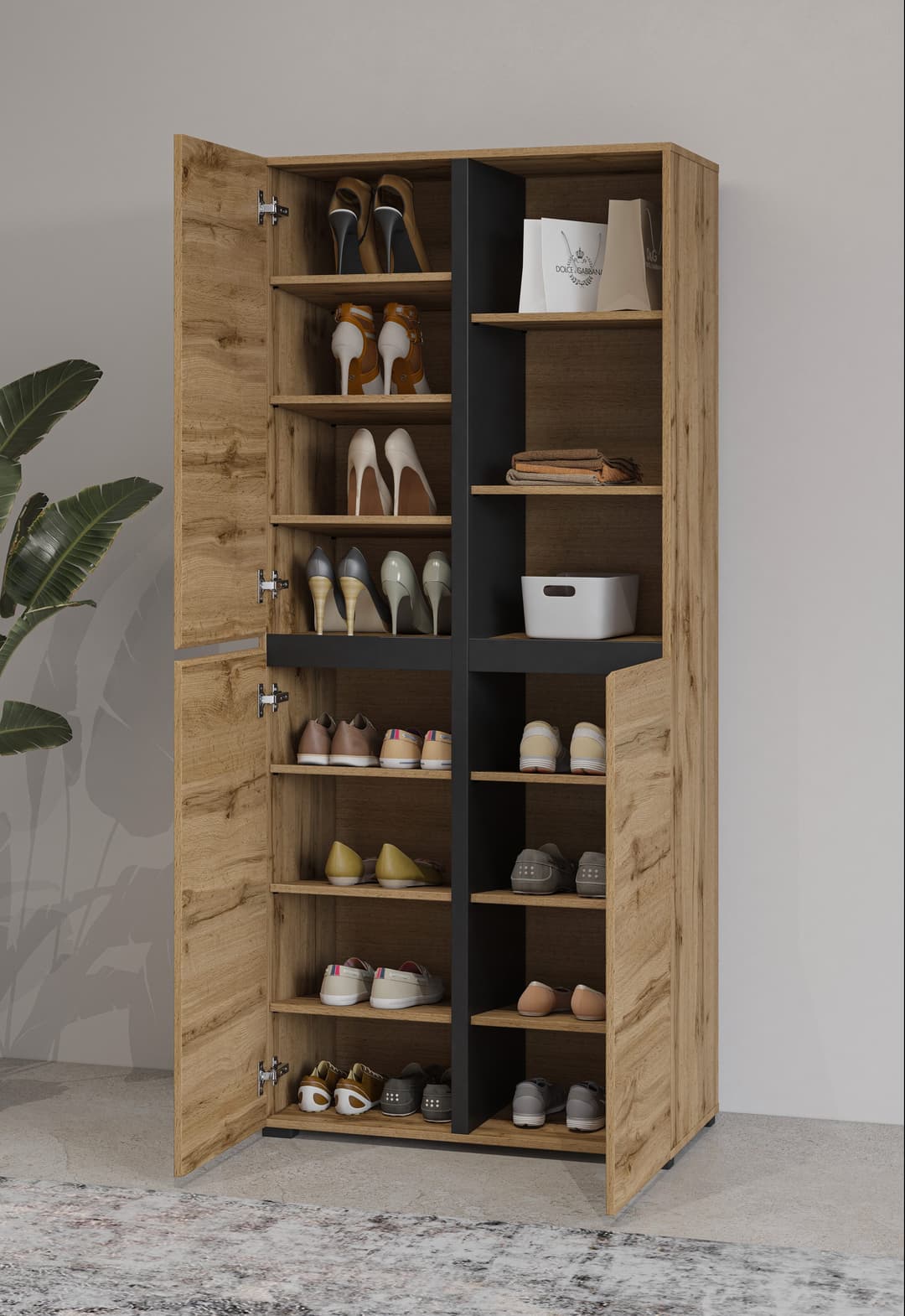 OTTO home Schuhschrank Cross | Holztöne