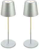 Briloner Leuchten LED Außen-Tischleuchte KIKI 7808024 | Silber