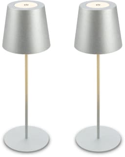 Briloner Leuchten LED Außen-Tischleuchte KIKI 7808024 | Silber