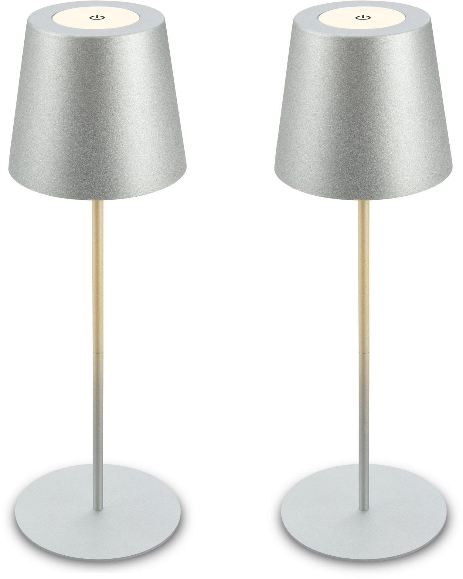 Briloner Leuchten LED Außen-Tischleuchte KIKI 7808024 | Silber