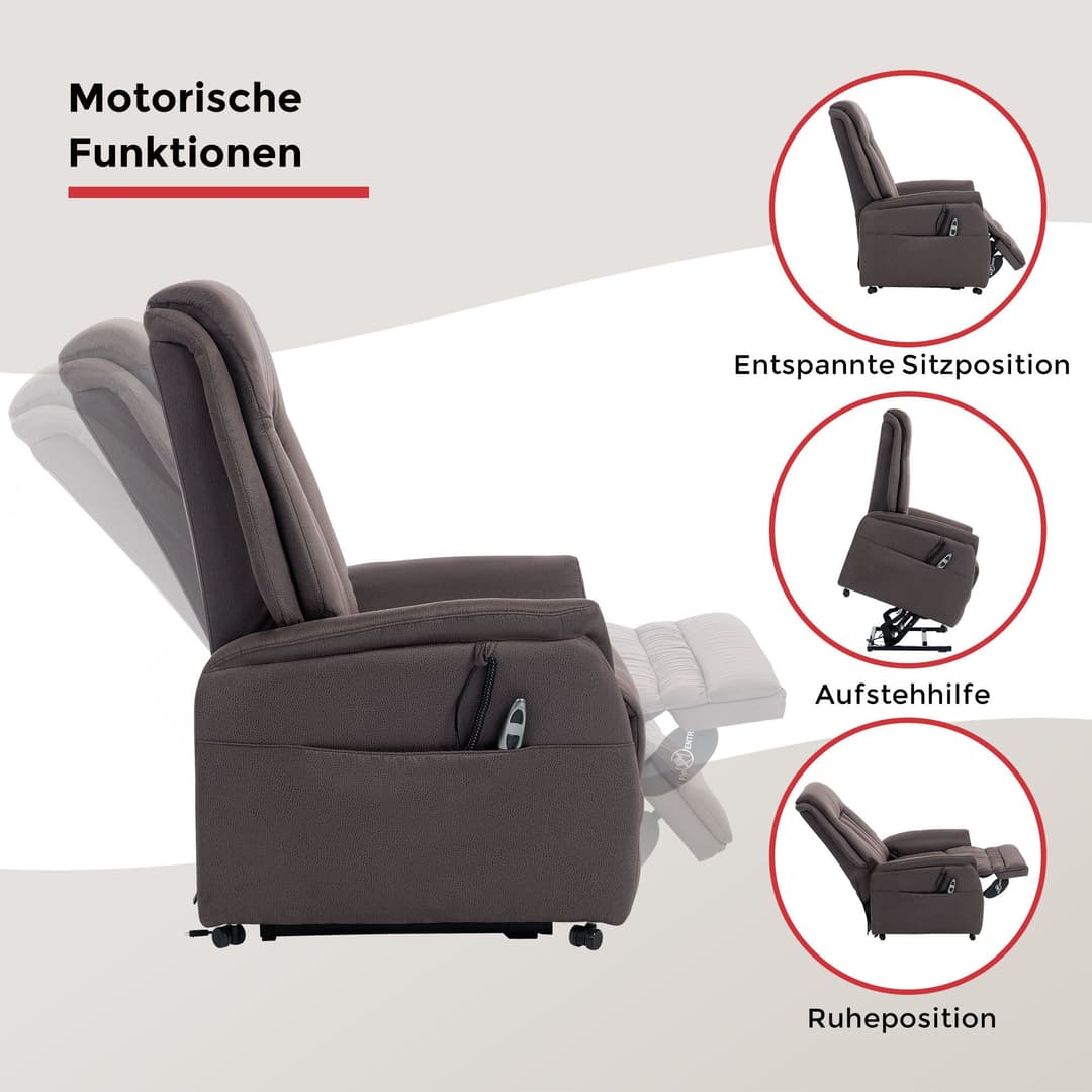 Duo Collection TV-Sessel Siena | Braun