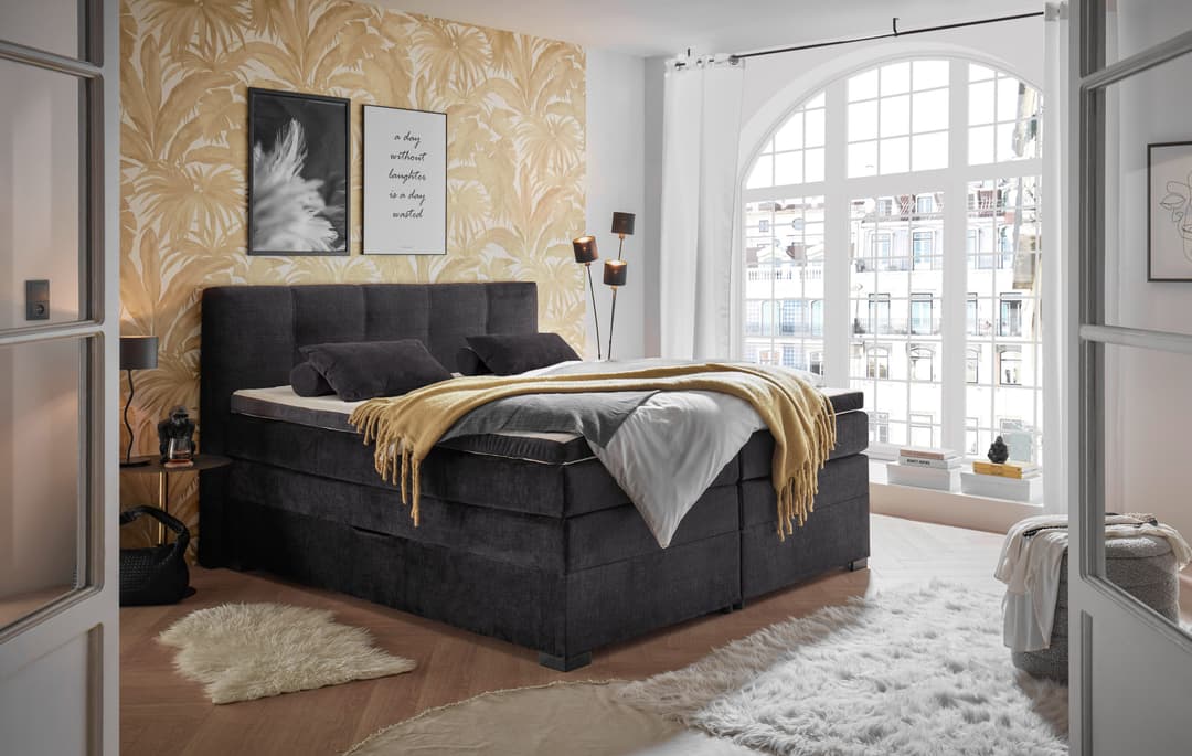 ED EXCITING DESIGN Boxspringbett Fanes | Braun