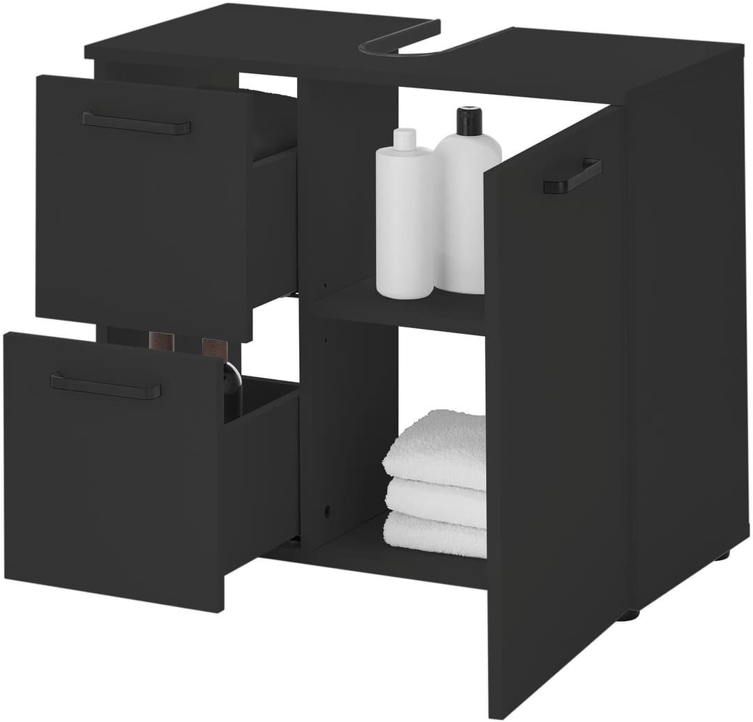 BASIC by Balculina Waschbeckenunterschrank Vanice | Schwarz