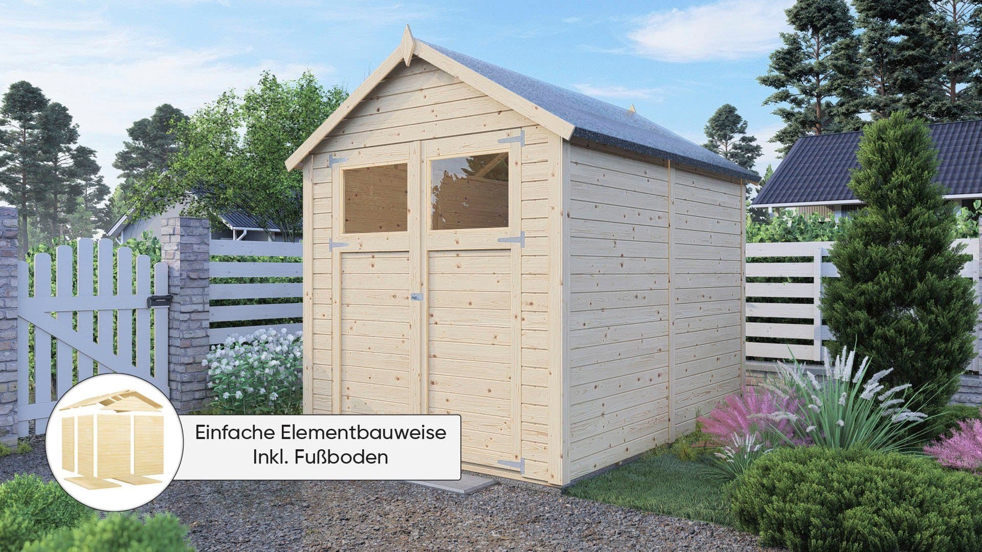 KONIFERA Gartenhaus Sylt 3 | Holztöne