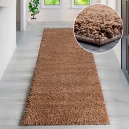 Bruno Banani Läufer Shaggy Soft | Braun