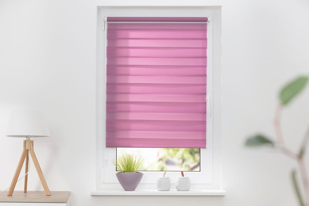 Doppelrollo Maringa Klemmfix | Lila