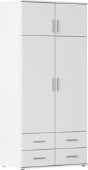rauch Kleiderschrank KEMI | Weiß 2