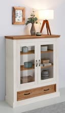 Vitrine Selma Highboard | Weiß