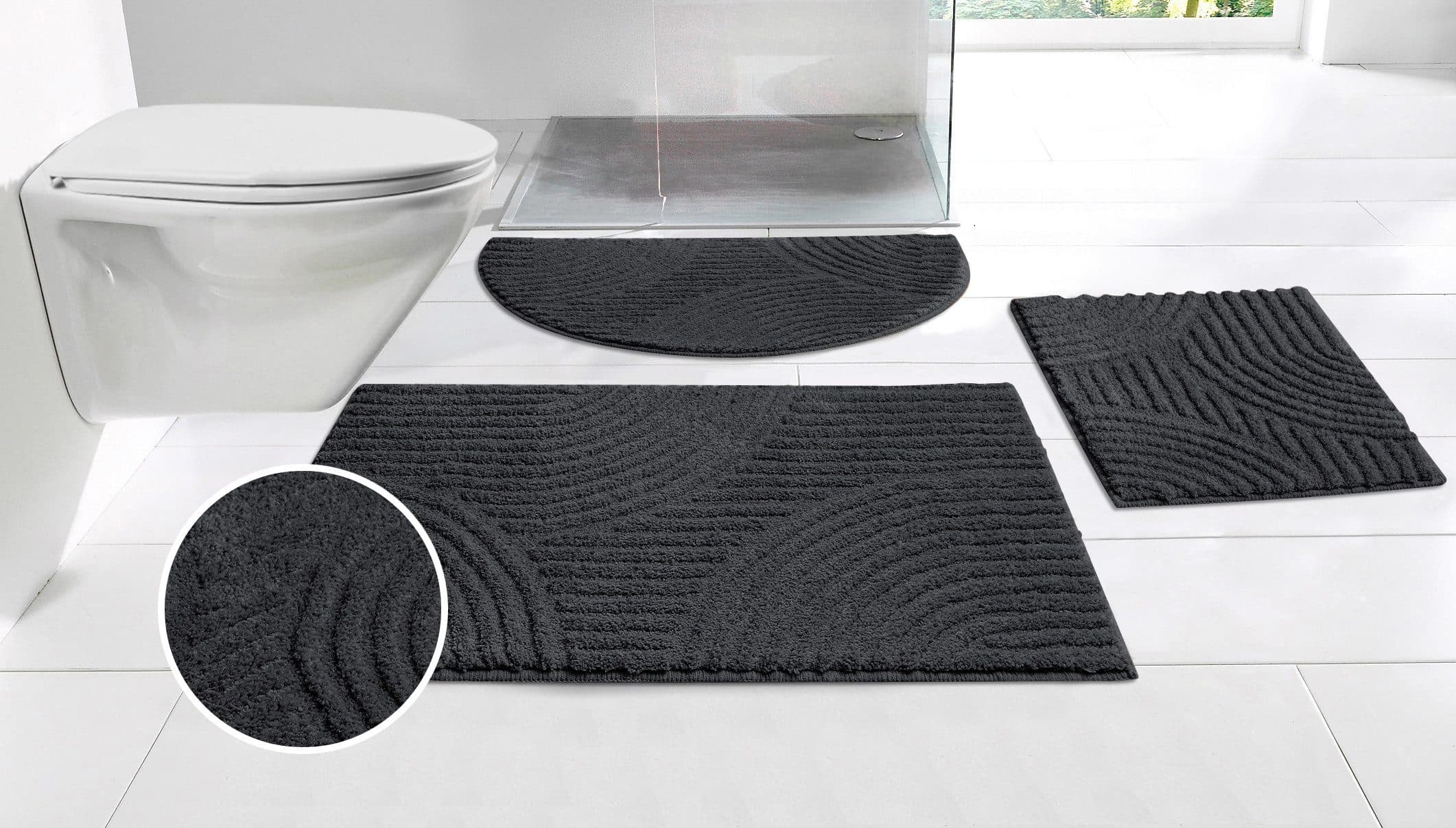 OTTO home Badematte Ognon | Grau