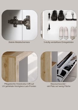 Home affaire Schuhschrank Hamburg | Weiß