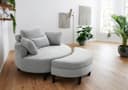ATLANTIC home collection Loveseat Ravi Sessel | Grau