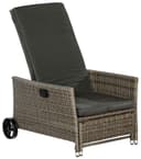 MERXX Gartensessel Komfort Deckchair | Grau 2