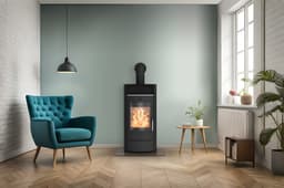 Fireplace Kaminofen Heathus Piacenza Stahl | Schwarz