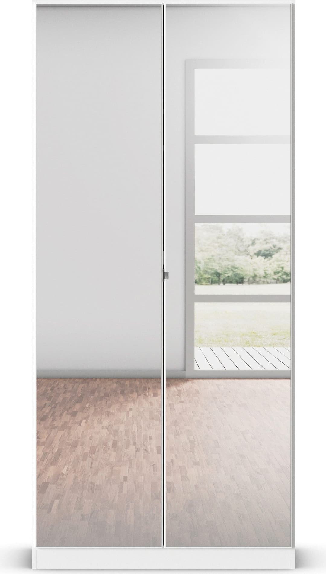 rauch Drehtürenschrank Reflect | Weiß