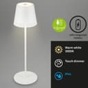 Briloner Leuchten LED Tischleuchte KIKI | Silber 3