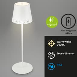 Briloner Leuchten LED Tischleuchte KIKI | Silber