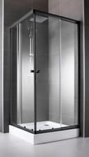 welltime Eckdusche Trento | Schwarz 2